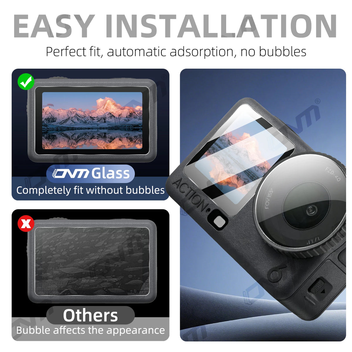 Tempered Glass Screen Protector for DJI Action 6 - ARC ONE