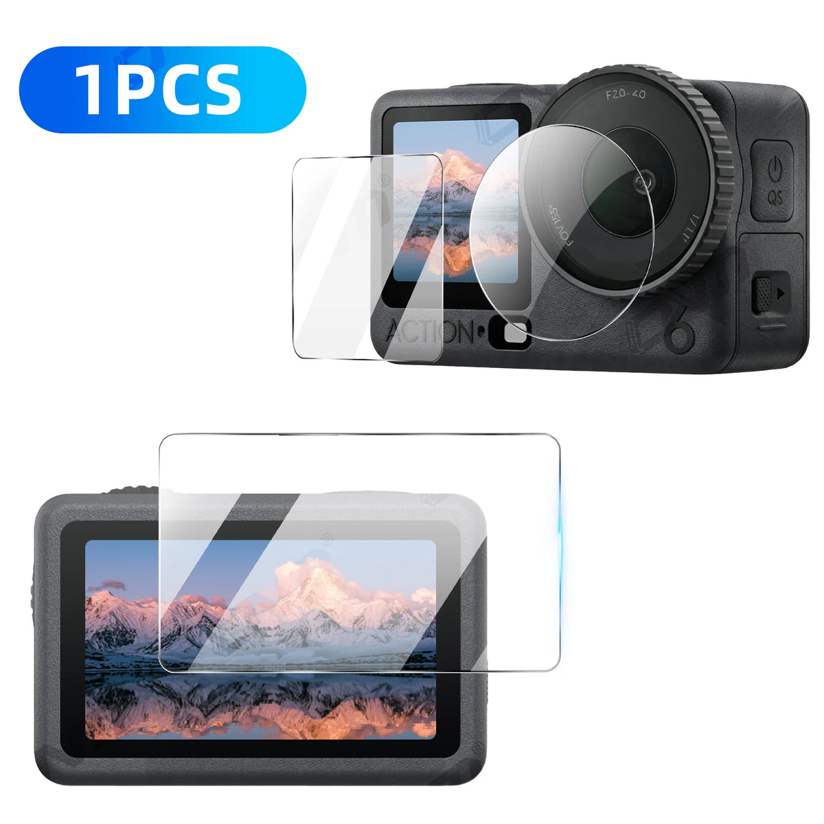 Tempered Glass Screen Protector for DJI Action 6 - ARC ONE